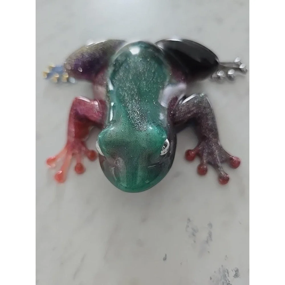 Handmade Resin Frog Home Decor Figure Gift Decoration‎ Paperweight  715